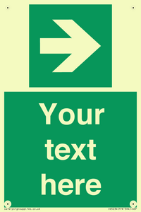 Custom Arrow Right Sign